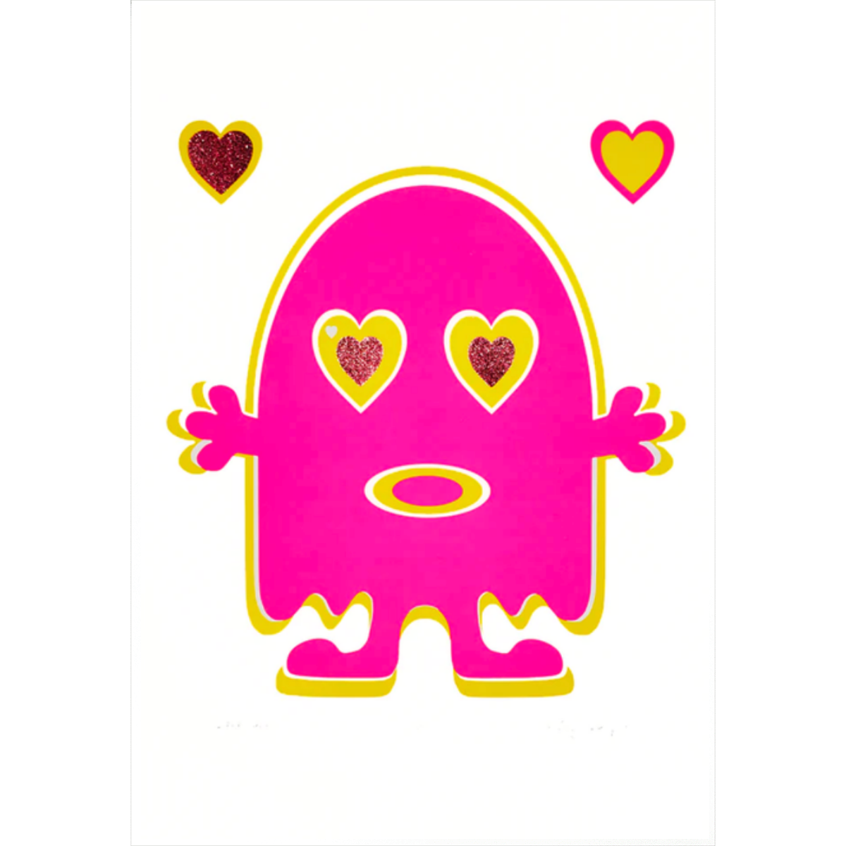 Richard Boyd-Dunlop Yeah Nah Digital Print Pop Art Colourful Limited Edition Print Boyd-Dunlop gallery Contemporary Art, Loveghost screenprints kind love the world