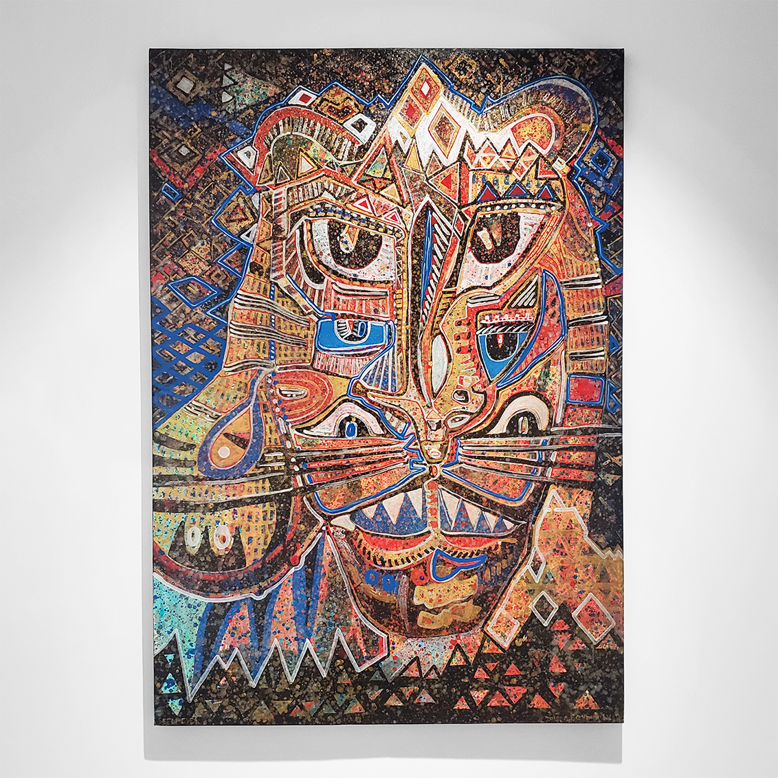 RICHARD BOYD-DUNLOP Seen Eyes, 2014 acrylic on canvas 1035 x 1460mm New Zealand contemporary abstract artist hawkes bay napier