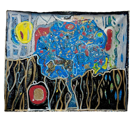 Richard Boyd-Dunlop Acrylic on Canvas Glitter Dust Painting Abstract Introduction Paintings Boyd-Dunlop Gallery Contemporary Fine Art Hawkes Bay Napier Hastings Street Art Dealer Artsist Painter Art Collection Large Paintings Colourful Exhibition Canvas Collage Metallic